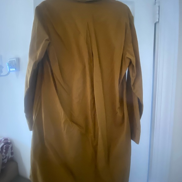 NWT — EVERLANE shirt dress in burnt tan - Picture 5 of 5